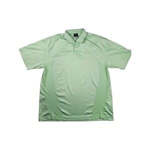 Nike Dri Fit Polo Shirt Mens Large Green Golf Performance Perforated Activewear